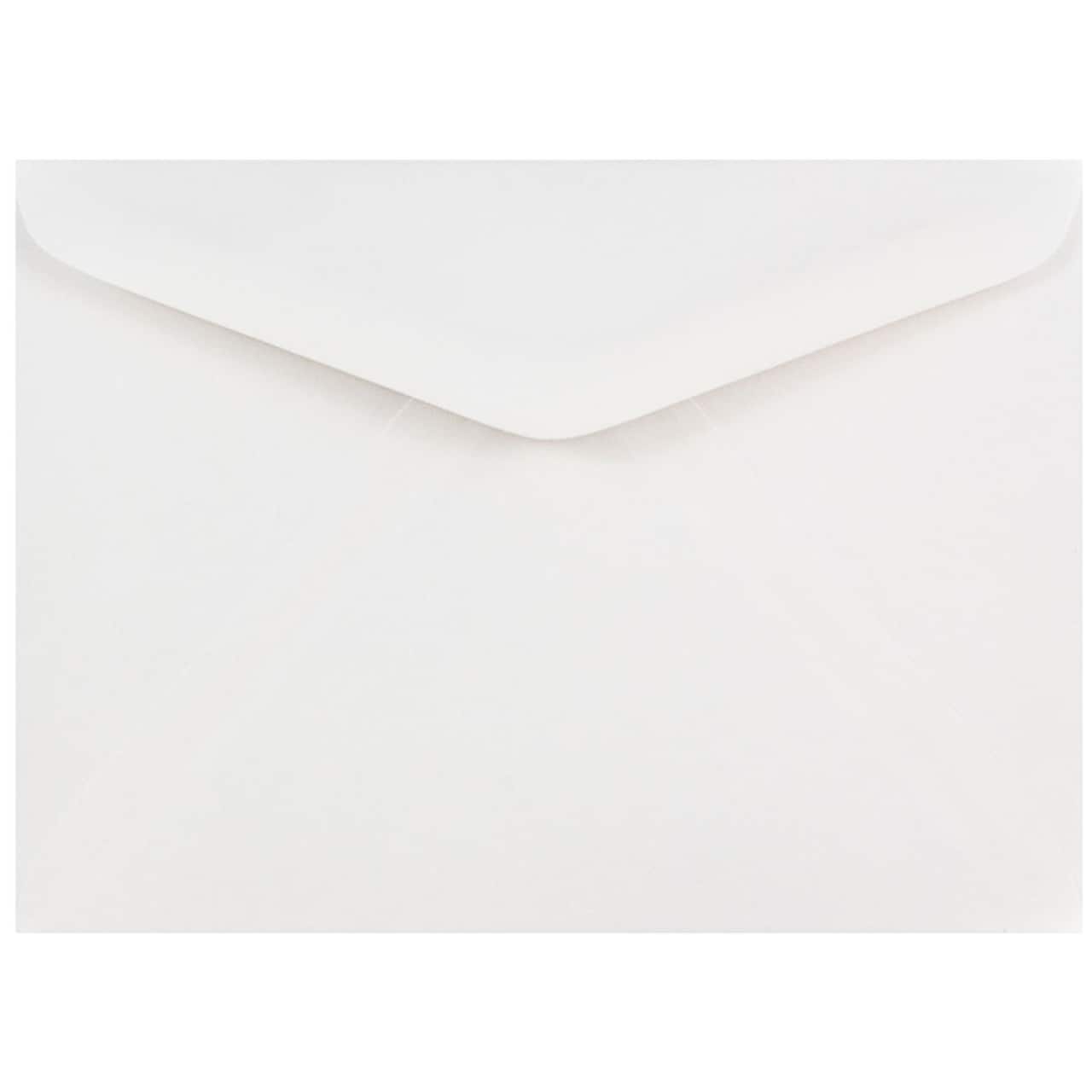 JAM Paper White A7 Invitation Envelopes with V-Flap, 100ct.